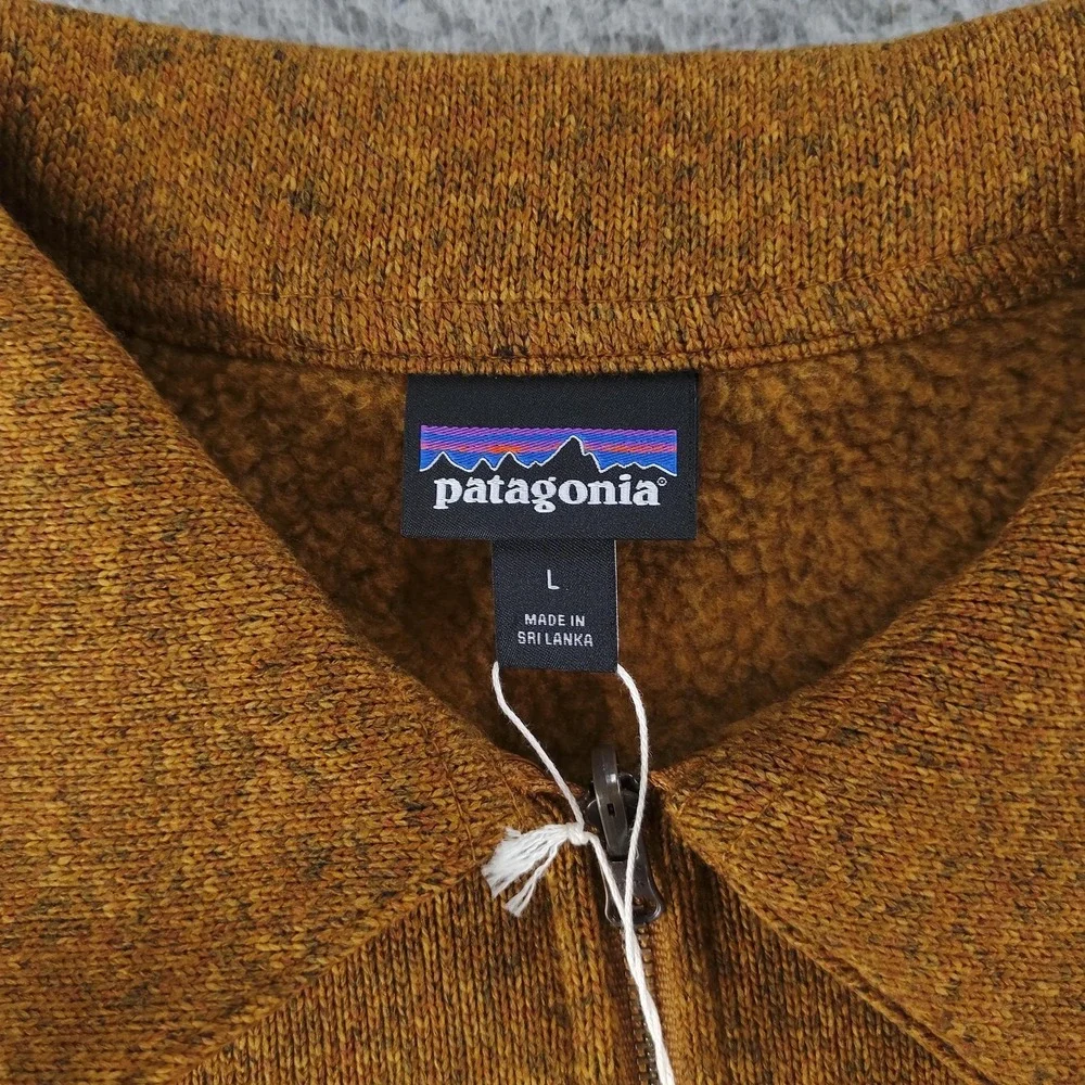 Patagonia Jacket Womens Large Raptor Brown Better Sweater Zippered Chore 26115 - Picture 7 of 16